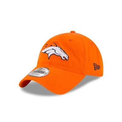 Orange Denver Broncos Hat - New Era NFL Core Classic 9TWENTY Adjustable Caps USA1579032